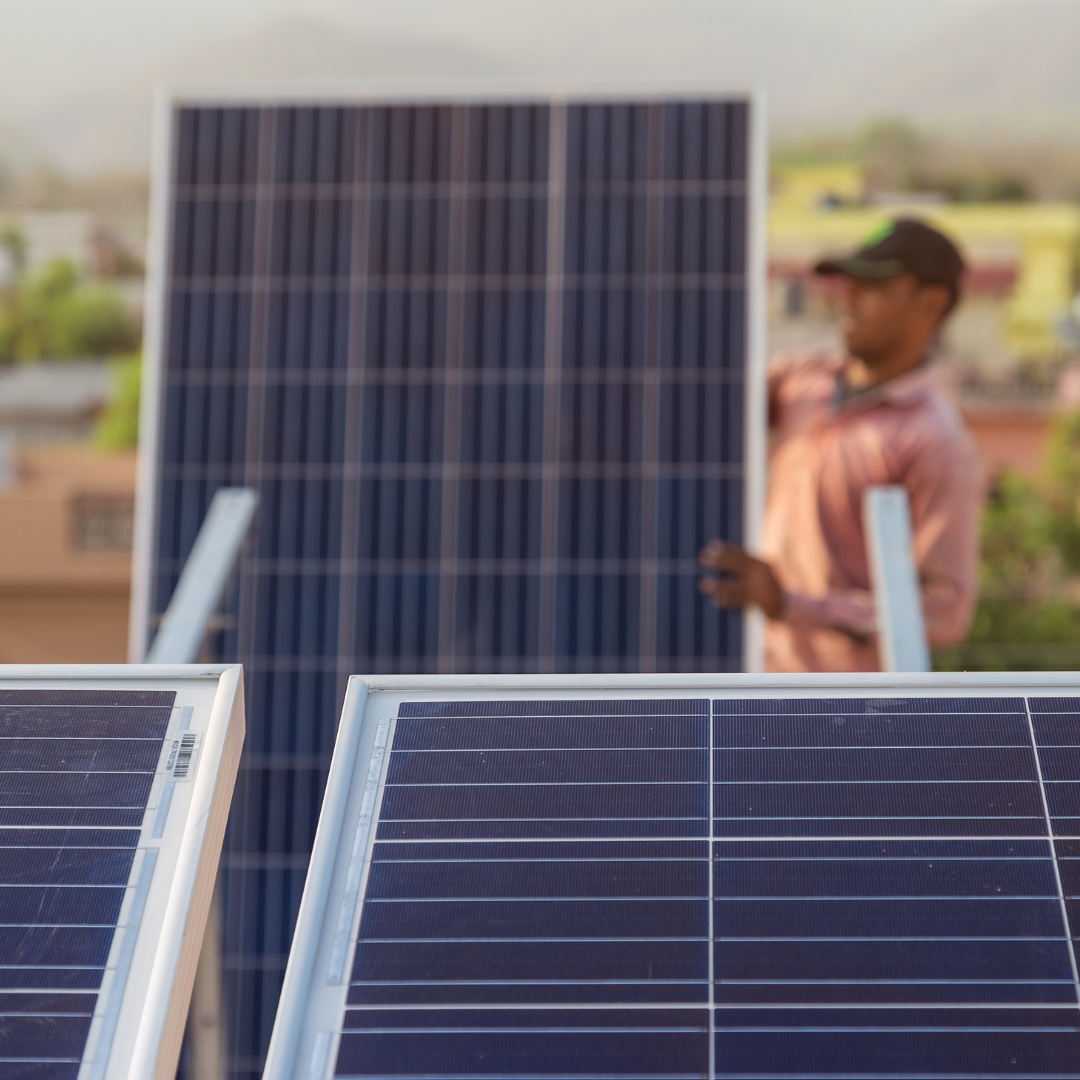 Solar panel installation